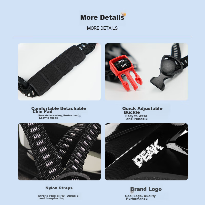 PEAK Bicycle Helmet, Mountain And Road Bike Riding Helmet, One-Piece Molding Saf...