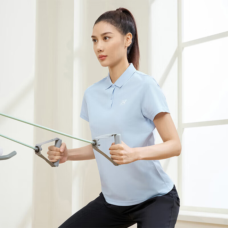 361° Women's Short-Sleeve T-Shirt, Spring And Summer Sports Polo Shirt, Quick-Dr...