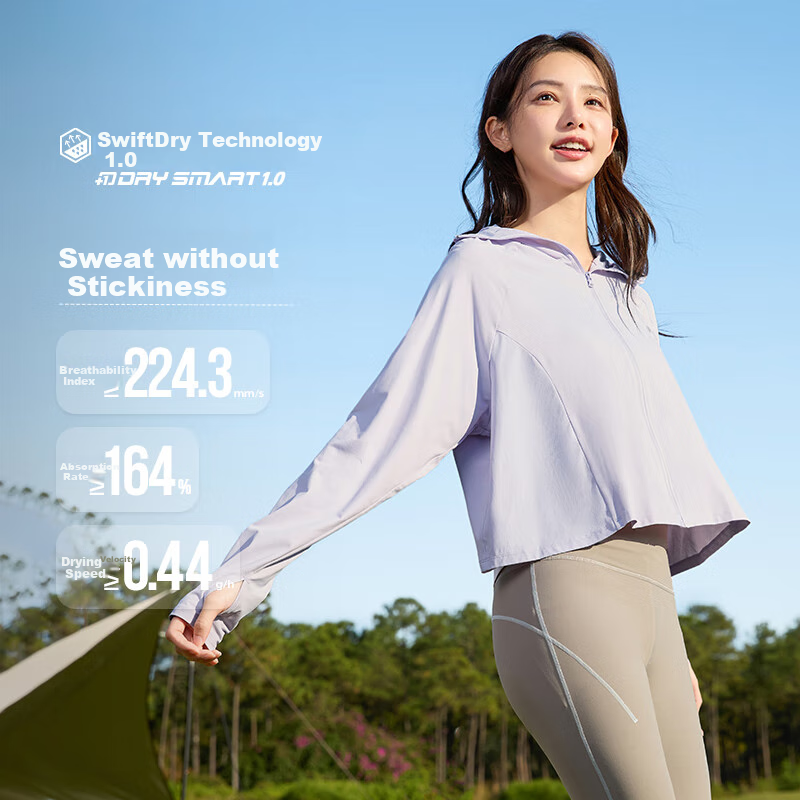 361° Women's Spring and Summer Outdoor Sun Protection Clothing UPF100+ Hooded Ca...