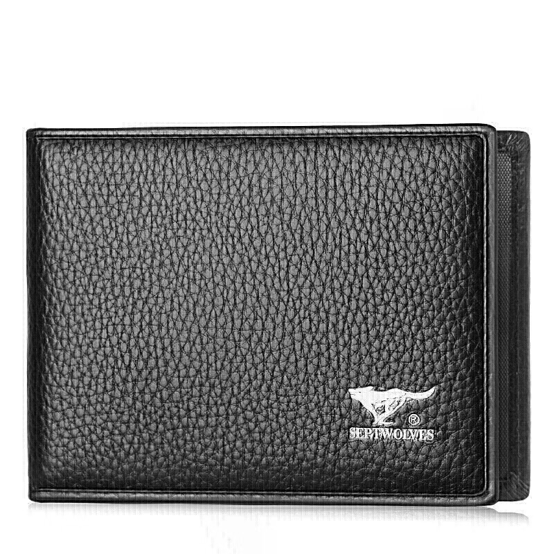 SEPTWOLVES Wallet for Men, Driver's License Leather Case, Genuine Leather Card H...