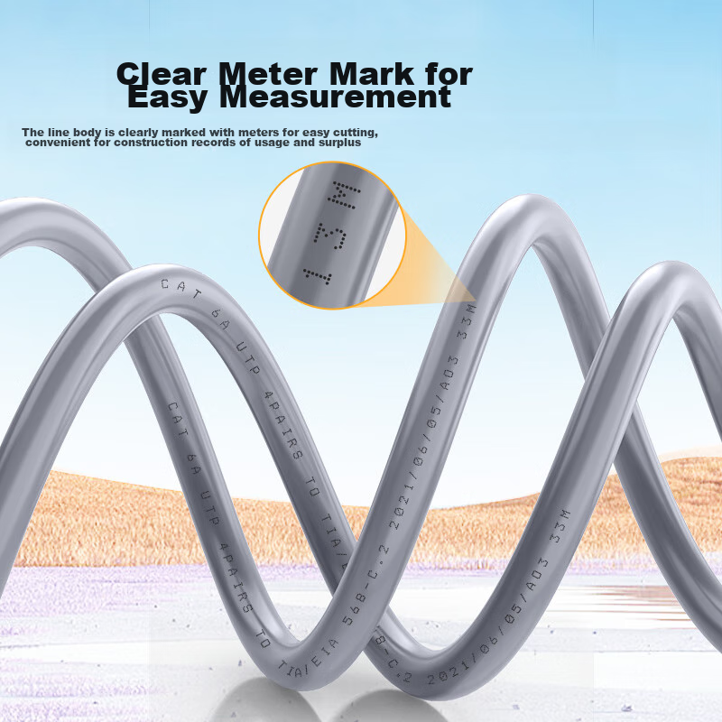 Akihabara (CHOSEAL) Original Unshielded CAT6A Ethernet Cable, 10 Gigabit High-Sp...