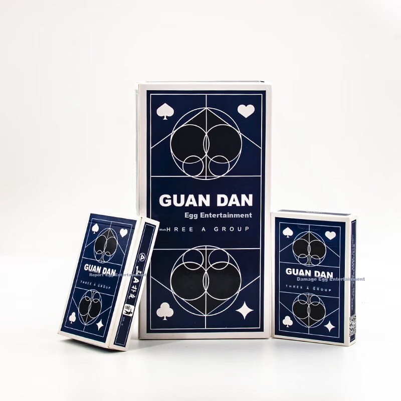 AAA Thick and Durable Blue Core Anti-Peeping Poker Cards for Three A's Landlords...