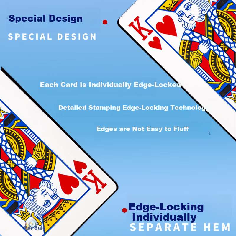 AAA Thick and Durable Blue Core Anti-Peeping Poker Cards for Three A's Landlords...