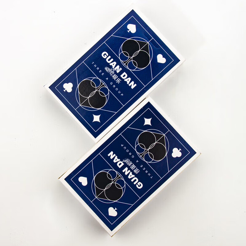 AAA Thick and Durable Blue Core Anti-Peeping Poker Cards for Three A's Landlords...