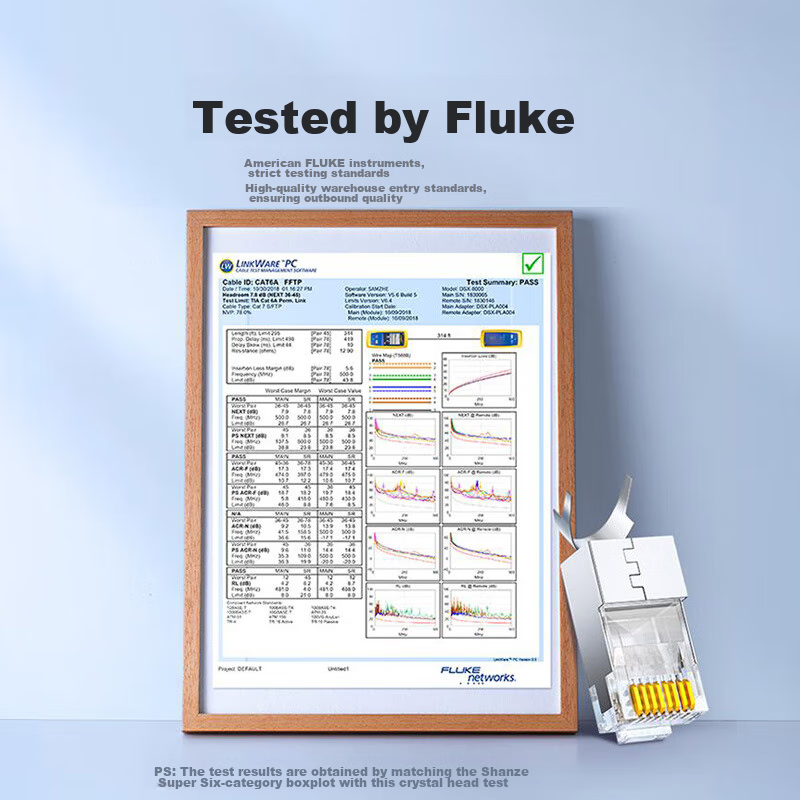 SAMZHE CAT6A Network Cable Connector, 10 Gigabit Ethernet Crystal Head, Two-Piec...