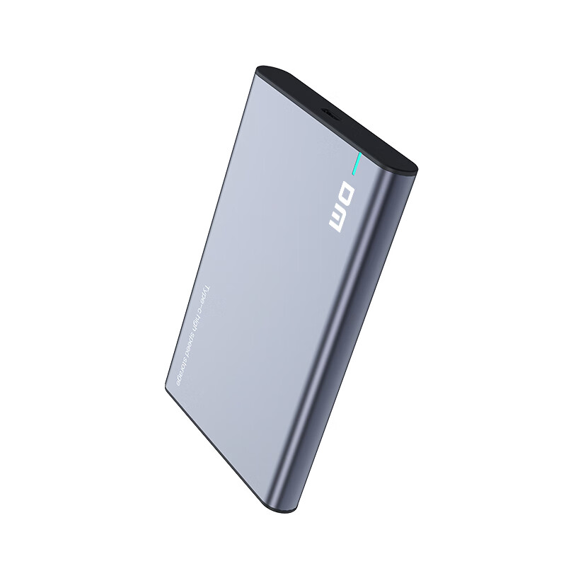 DM Daimai Type-C External Hard Drive Enclosure, 2.5-Inch, HD002, Gray-Black, SAT...