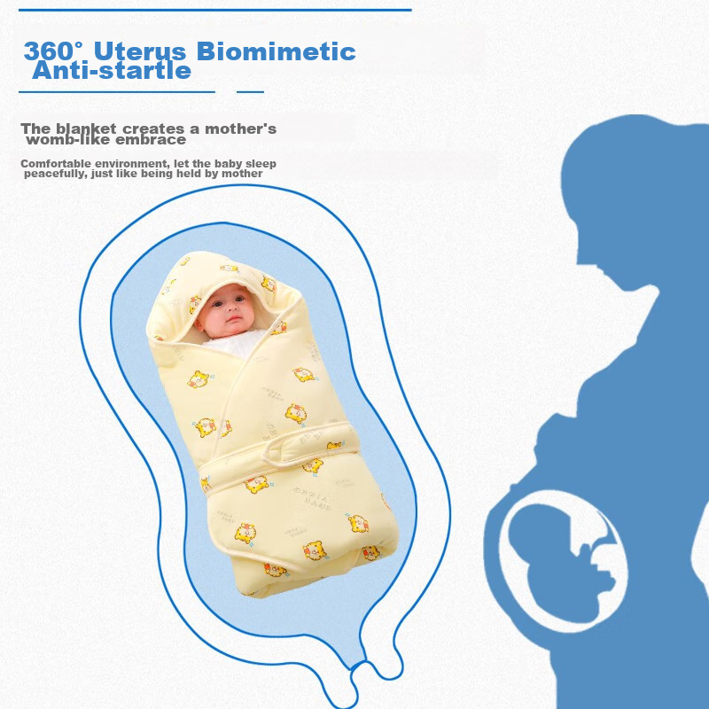 NanJiren Newborn Baby Swaddle, Anti-Startle Sleeping Bag, Pure Cotton Wrap, Baby...