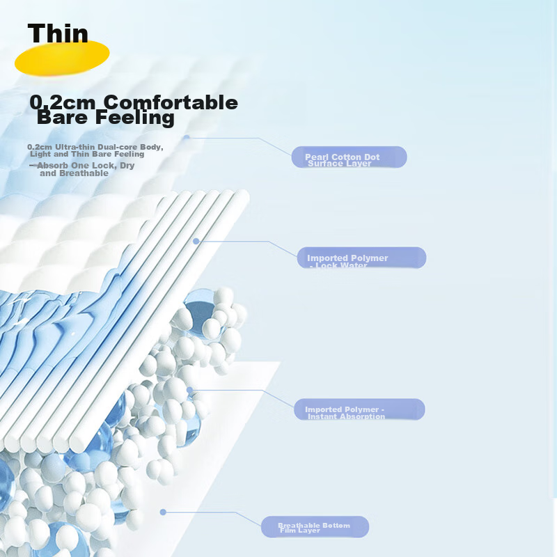 Rouya [Brand Direct Supply, Safe Quality] Ultra-Soft Diapers XL 50 Pieces (12-17...