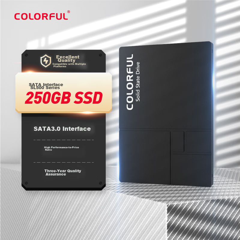 Colorful 250GB SSD Solid State Drive, SATA 3.0 Interface, SL500 Series