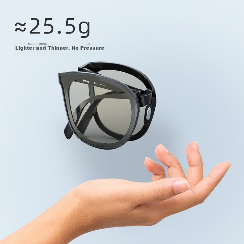 FILA Foldable TR Lightweight Sunglasses Men's Anti-UV Sun Glasses Women 934 Milk...