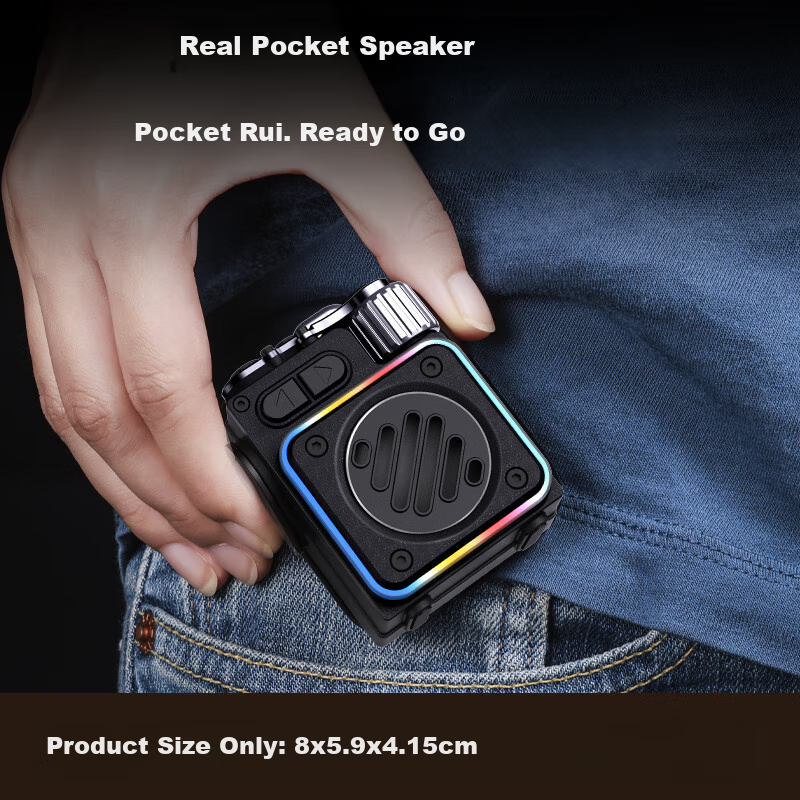 Newmine K5 Bluetooth Speaker Portable Wireless Outdoor Home Card Insert Colorful...