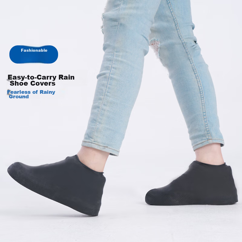 Qinfenman Raincoat Waterproof Shoe Covers for Men And Women, Outdoor Non-Slip Wa...