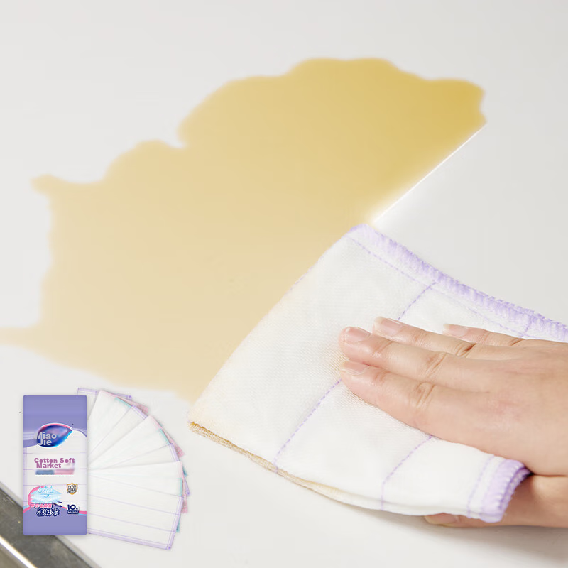 Miaojie Cotton Soft Cleaning Cloth 10-Pack, Kitchen Dishwashing Cloth Household...