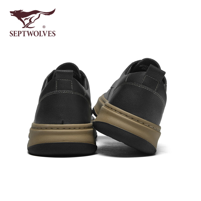 Seven Wolves Official Men's Casual Business Leather Shoes Soft Bottom Formal Sho...