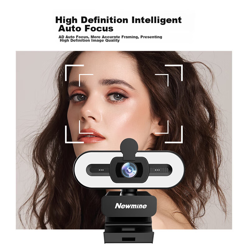 Newmine 2K Beauty Live Streaming HD Webcam with Microphone for Desktop And Lapto...