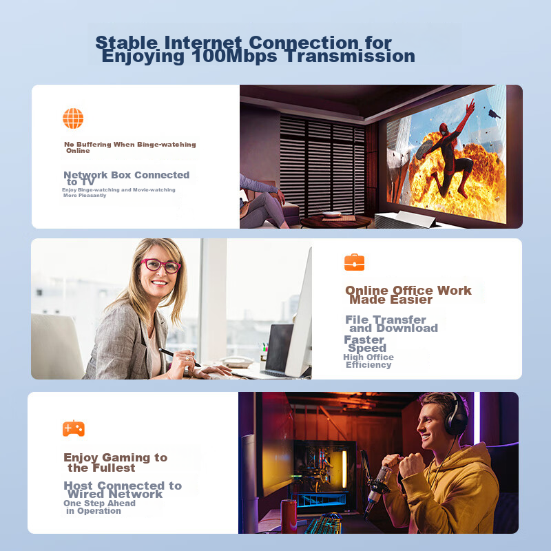 Akihabara (CHOSEAL) Cat7 10 Gigabit Ethernet Cable, High-Speed Network Patch Cor...