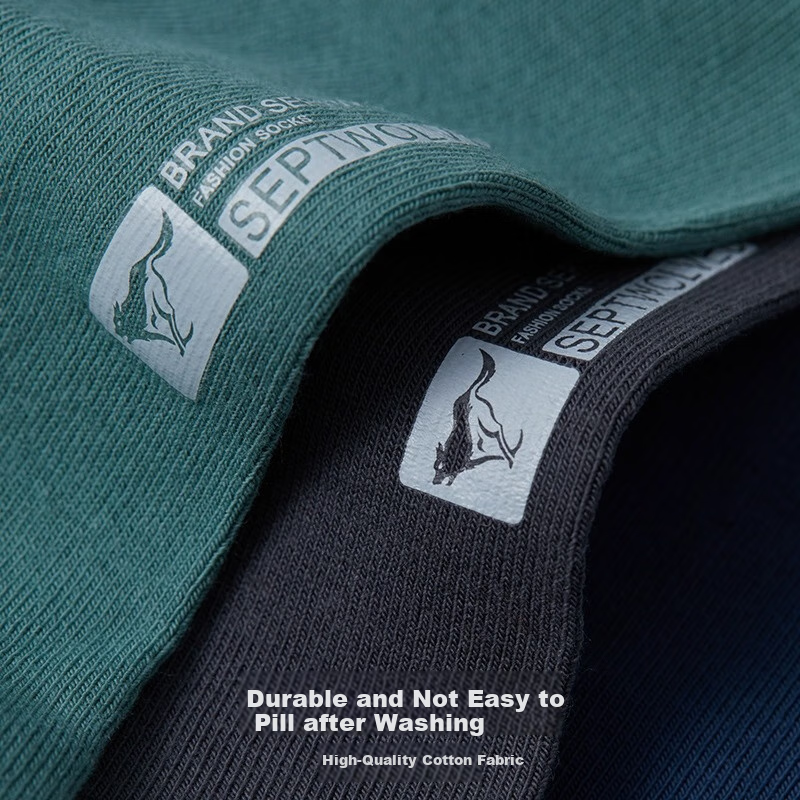 SEPTWOLVES Men's Cotton Antibacterial Odor-resistant Short Socks Moisture-wickin...