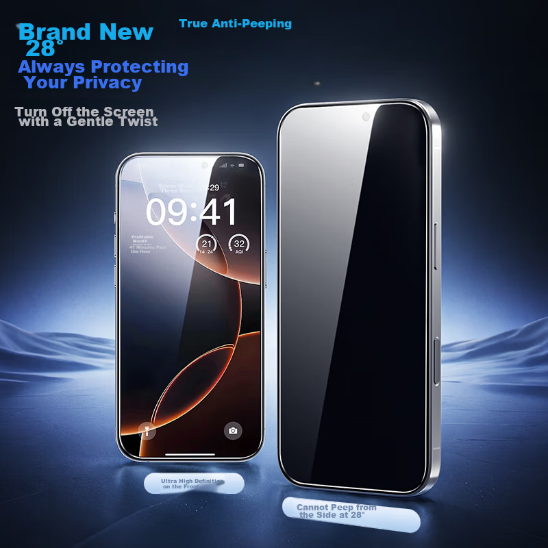 PISEN Privacy Screen Protector for IPhone 16 Pro Max, Anti-Spy Tempered Glass Fi...