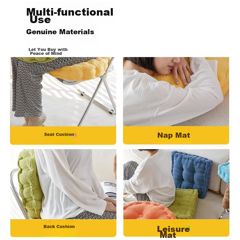 Pierre Cardin Seat Cushion, Thickened Chair Pad, Butt Cushion for Students' Dorm...