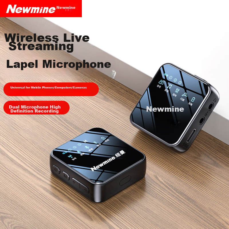 Newman MC206 Wireless Lavalier Microphone, Live Streaming And Recording Equipmen...