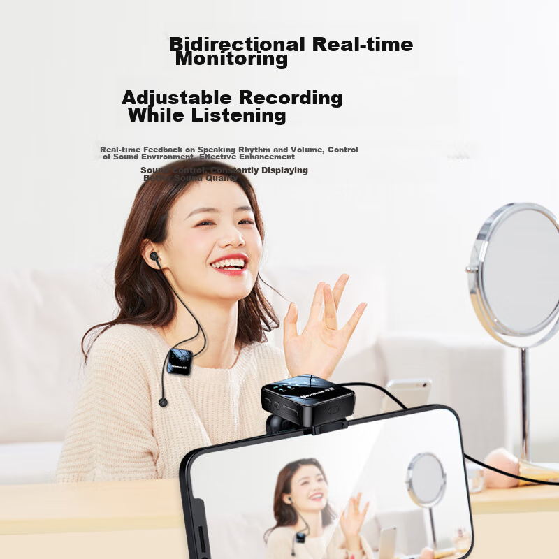 Newman MC206 Wireless Lavalier Microphone, Live Streaming And Recording Equipmen...