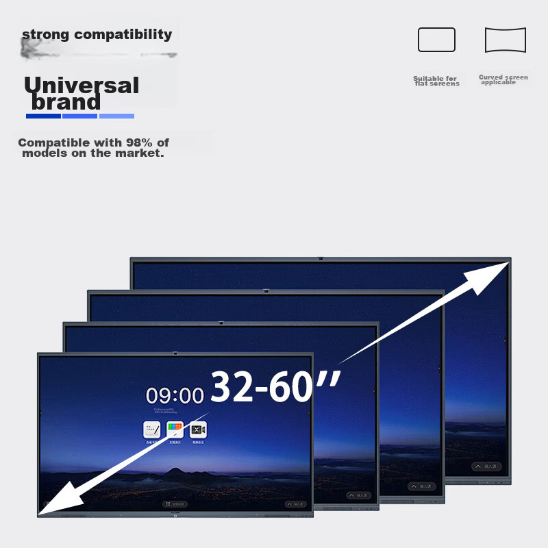 Heptagonal TV Bracket 32-60 Inches Universal TV Mount Thickened Adjustable Tilt...