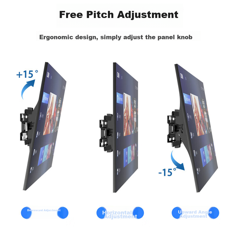 Heptagonal TV Bracket 32-60 Inches Universal TV Mount Thickened Adjustable Tilt...