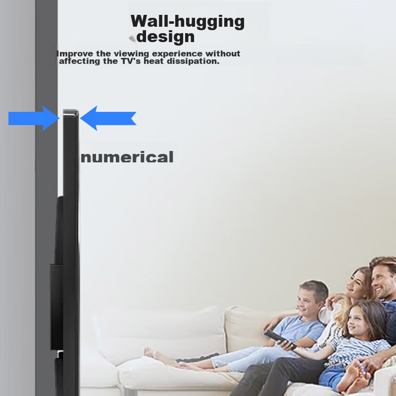 Heptagonal TV Bracket 32-60 Inches Universal TV Mount Thickened Adjustable Tilt...