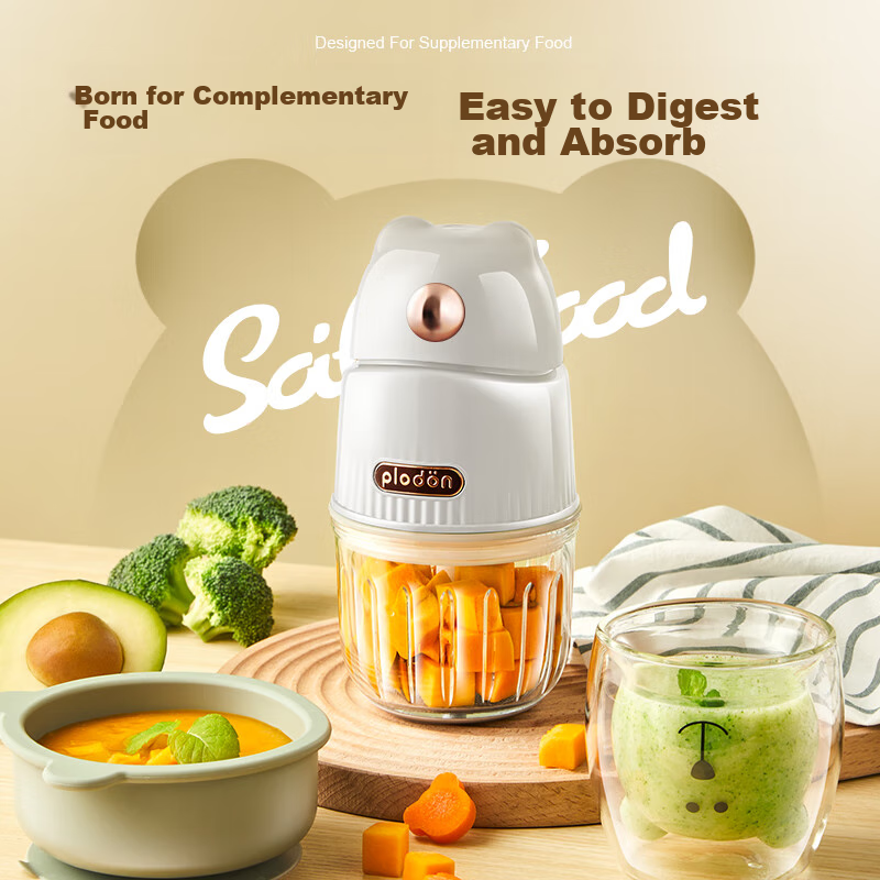 Pulidun (PLODON) Baby Food Processor, Multifunctional Food Grinder, Electric Ble...