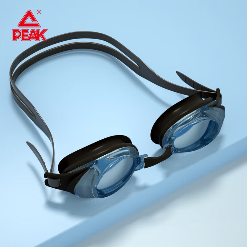 Peak Men's Swim Trunks Swimming Goggles Anti-fog Large Frame Swim Cap Swim Bag E...