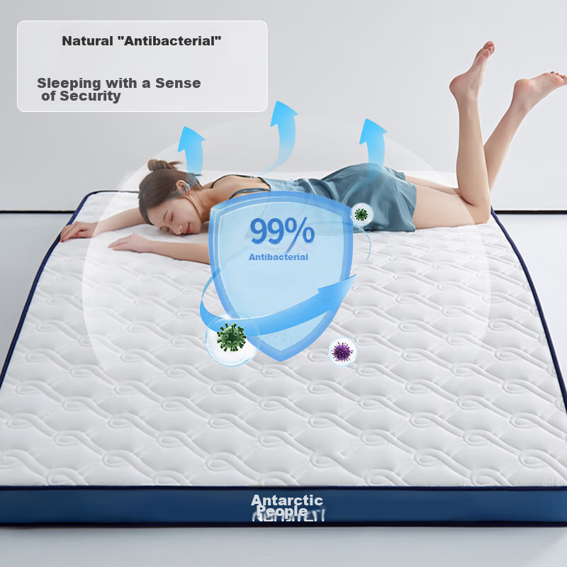 NanJiren Mattress Pad, Thai Antibacterial Latex Mattress, 1.5x2 Meters, Thickene...