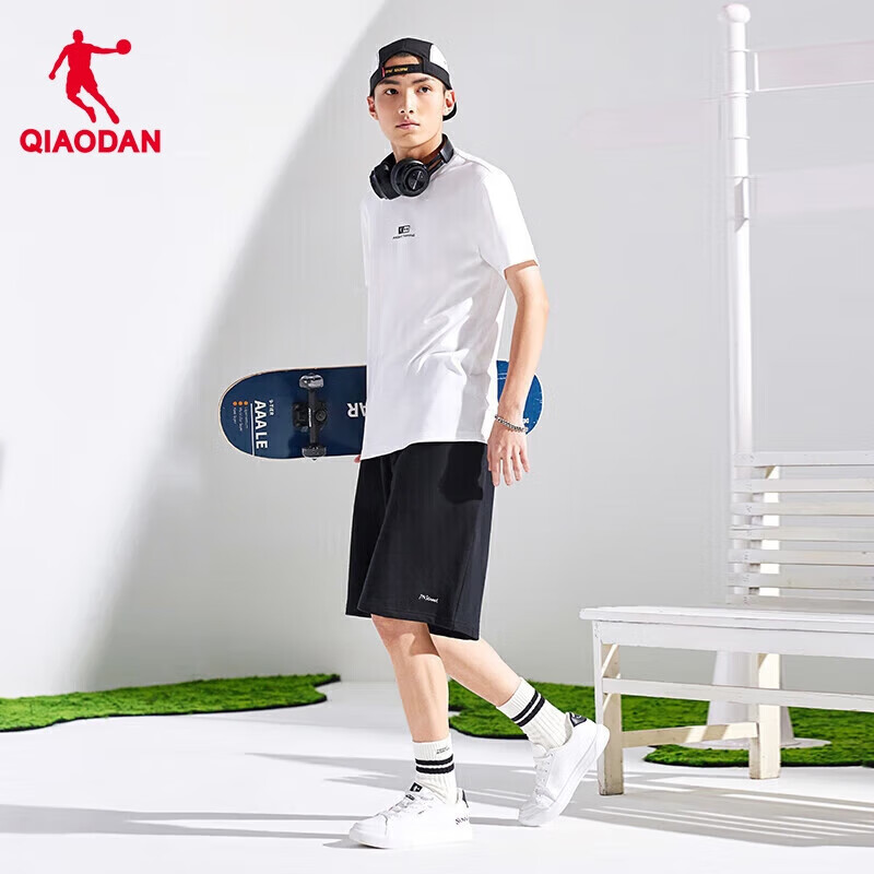 Jordan QIAODAN Men's Summer Casual Breathable Short Sleeve T-shirt Loose Fit T-s...