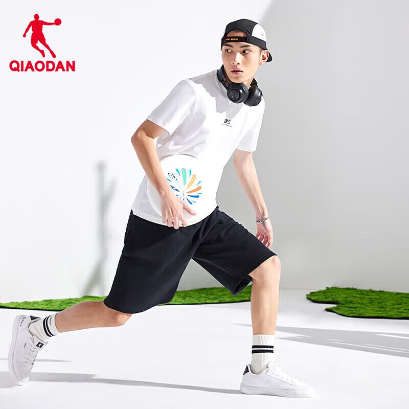 Jordan QIAODAN Men's Summer Casual Breathable Short Sleeve T-shirt Loose Fit T-s...
