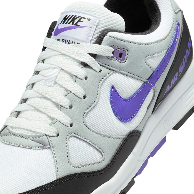 NIKE Men's Athletic Casual Shoes AIR SPAN II Low-top Sneakers AH8047-013 Black W...