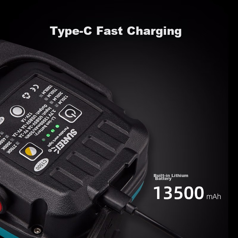 Shanlishi C1500 LED Work Light, All-Terrain Ultra-Bright Camping Light, Outdoor...