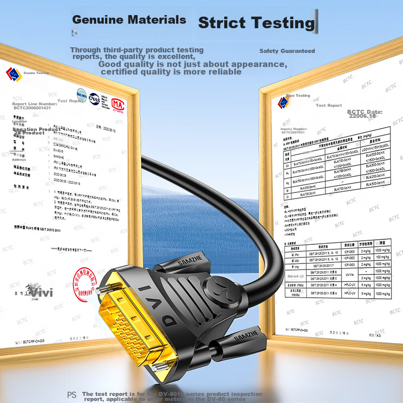 Shanze DVI Cable, DVI 24+1 Digital High-Definition Male-To Laptop Projector Moni...