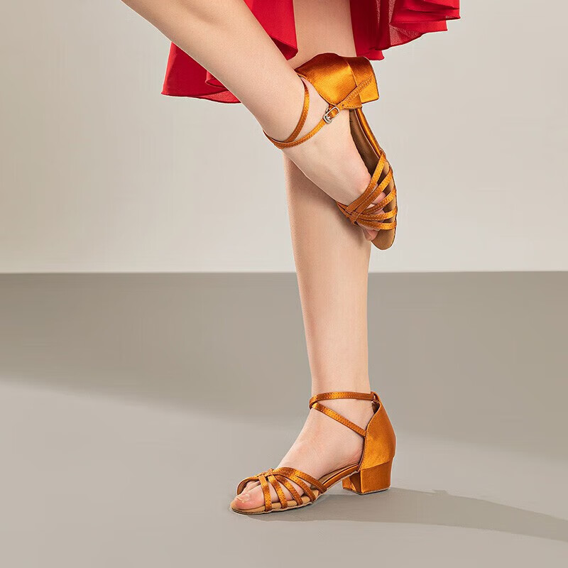 Sansha Children's Latin Dance Shoes, Ballroom Dance Rumba Cha-Cha Satin Low-Heel...