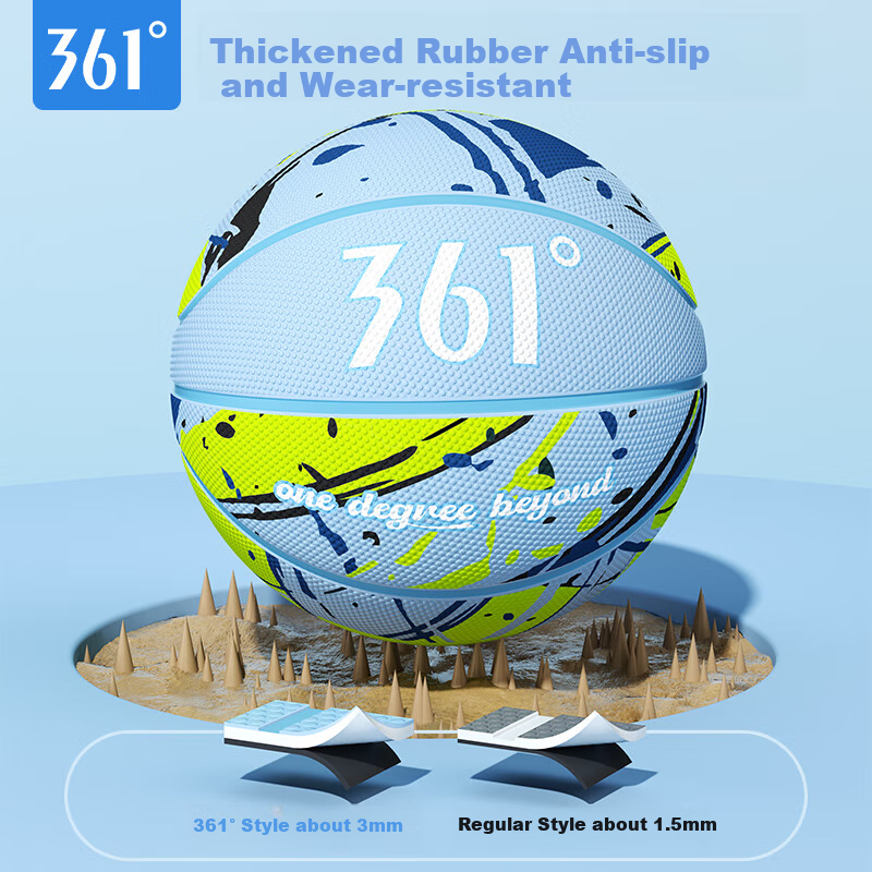 361° Basketball, Size 5 for Children, for Indoor And Outdoor Use, Durable, Suita...