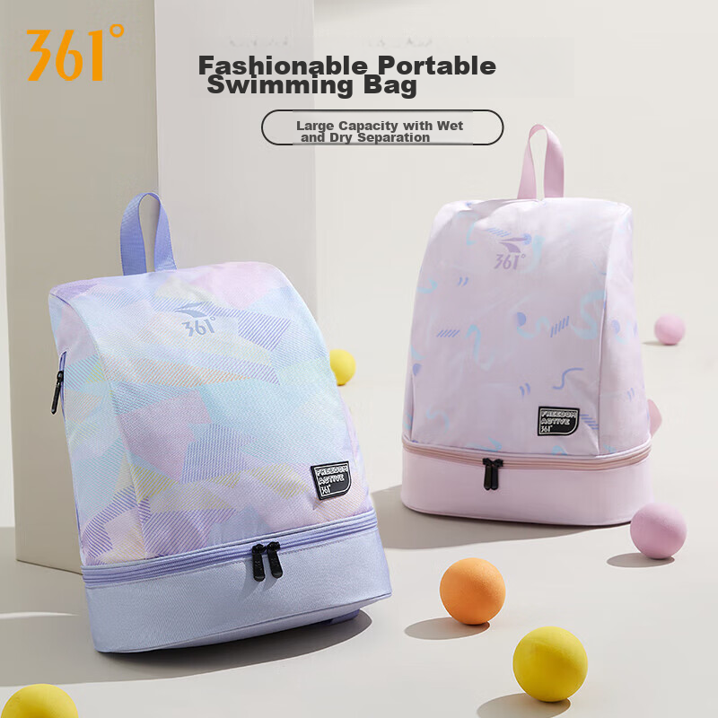 361° Fitness Bag for Men And Women, Dry And Wet Separation, Waterproof Swimming...