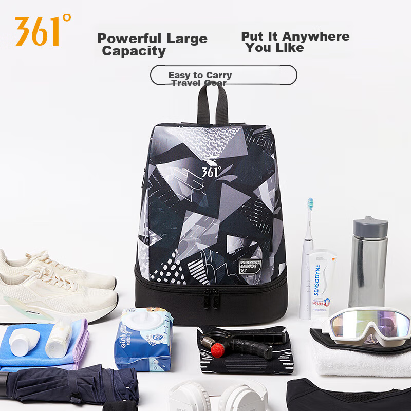 361° Fitness Bag for Men And Women, Dry And Wet Separation, Waterproof Swimming...