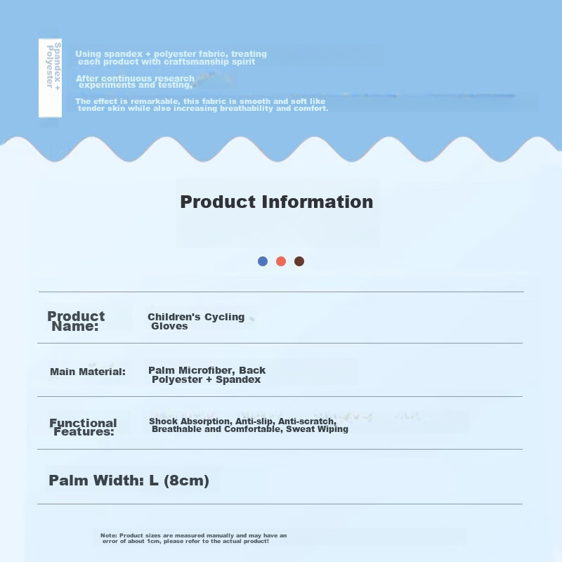 Ousen Children's Cycling Gloves, Sports Non-Slip, Single Bar Climbing, Rock Clim...