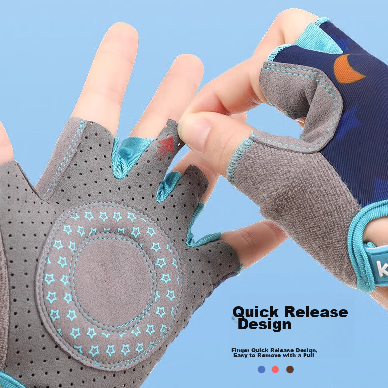 Ousen Children's Cycling Gloves, Sports Non-Slip, Single Bar Climbing, Rock Clim...