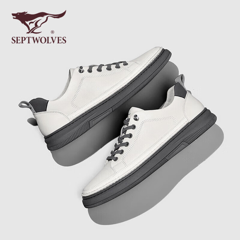 SEPTWOLVES Men's Versatile Shoes, Men's Sneakers, Men's Casual Leather Shoes, Me...