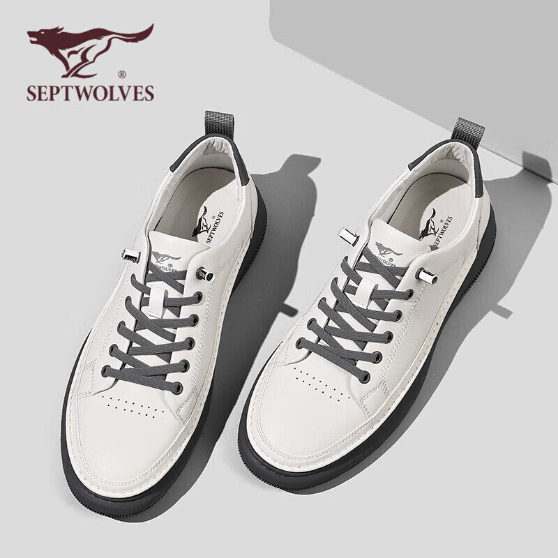 SEPTWOLVES Men's Versatile Shoes, Men's Sneakers, Men's Casual Leather Shoes, Me...