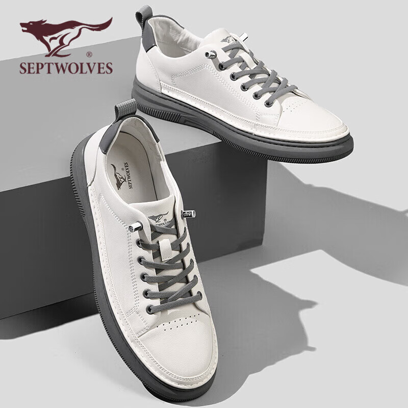 SEPTWOLVES Men's Versatile Shoes, Men's Sneakers, Men's Casual Leather Shoes, Me...