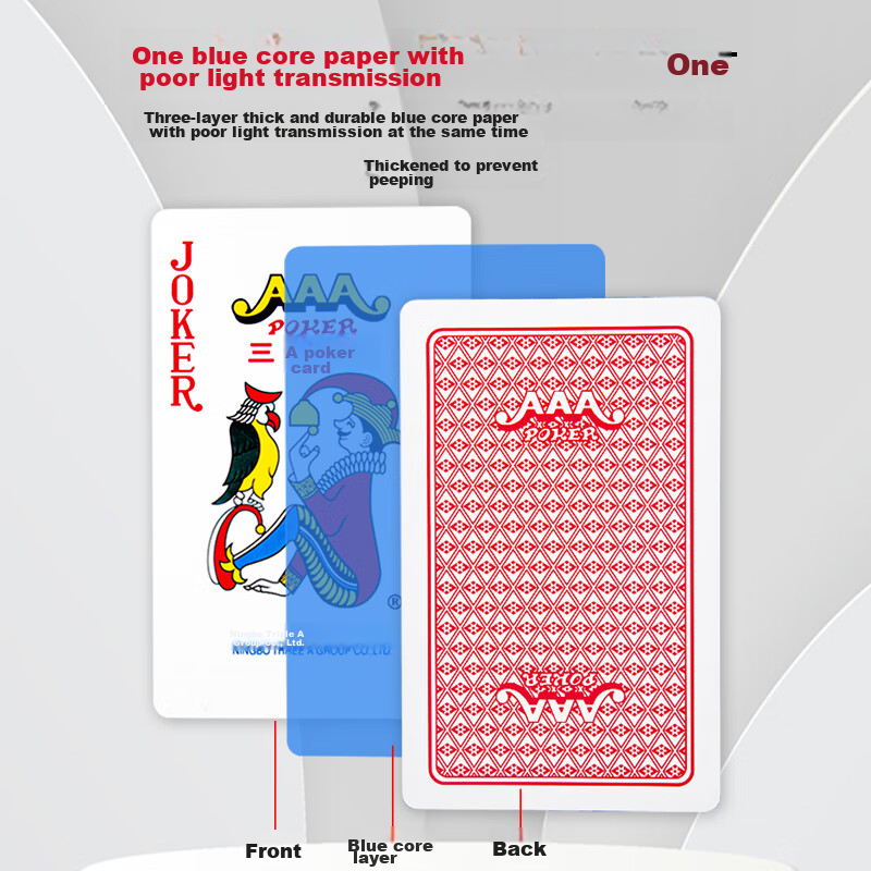 AAA Guandan Special Playing Cards, AAA High-Quality Durable Blue Core Bend-Resis...