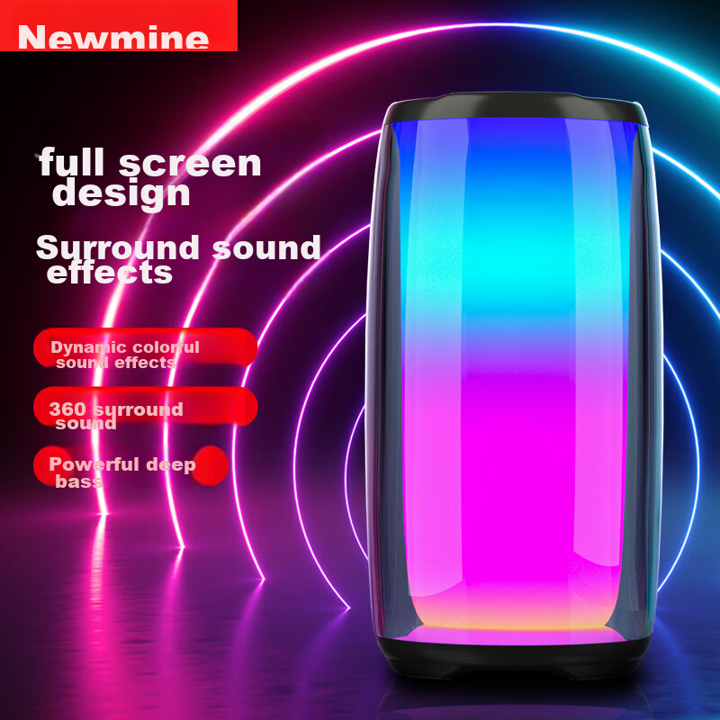 Newman BS02 Bluetooth Speaker, Portable Outdoor Home Computer Desktop Mini Subwo...
