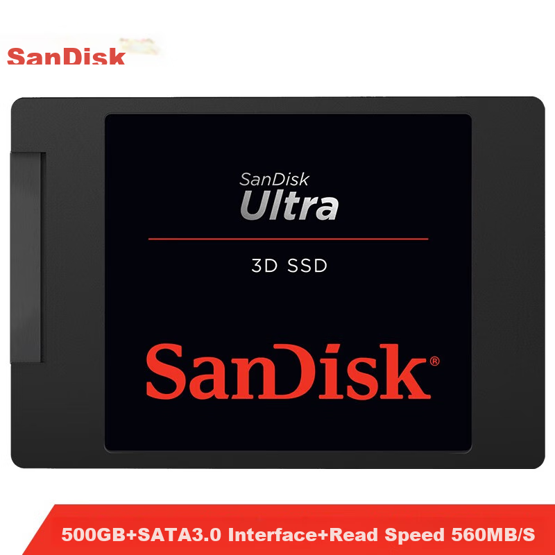 SanDisk 500GB SSD, 560MB/s Read Speed, Premium High-Speed SATA Interface, Deskto...