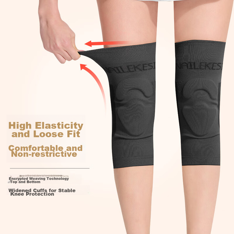 Nailekesi Professional Heels Dance Knee Pads, Thin Anti-Collision, for Women's D...