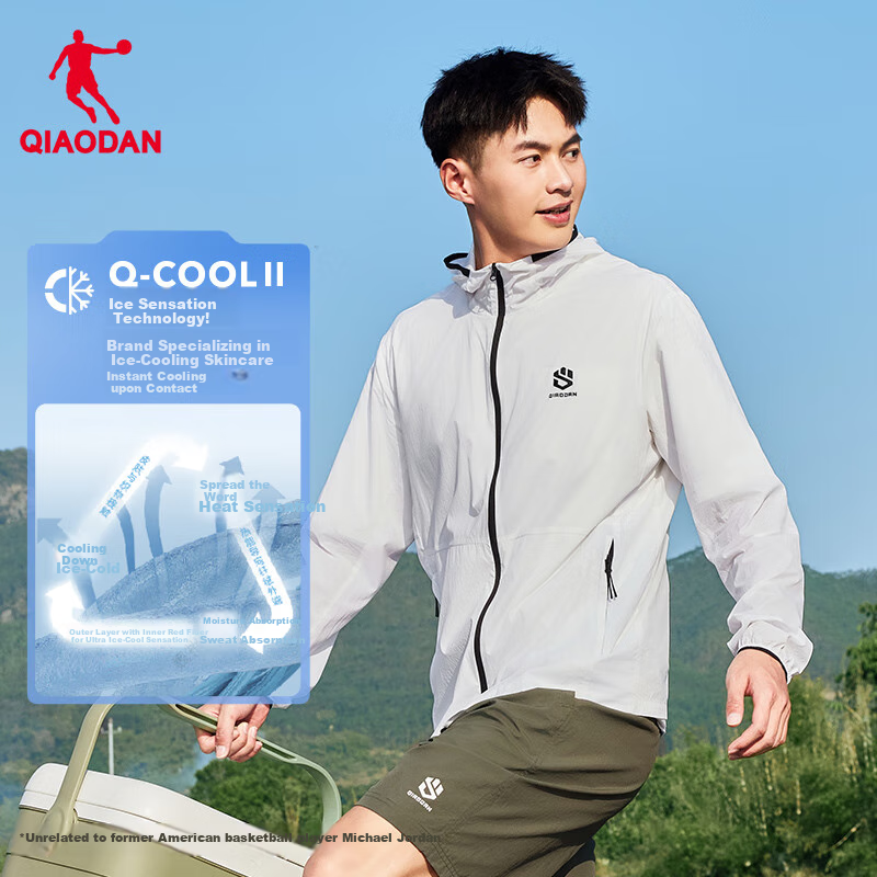 Jordan Sun Protection Clothing Men 2025 Summer UV Protection UPF100+ Skin Jacket...